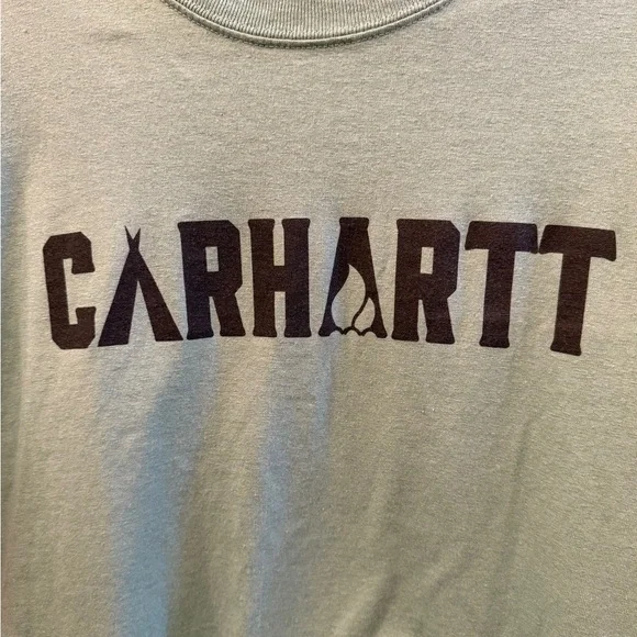 Carhartt Men's Mint Green Short Sleeve Tee SZ Small - Picture 5 of 14